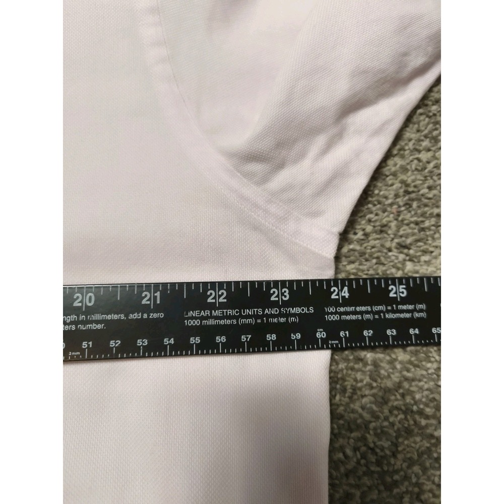 Eton Slim Fit Dress Shirt Mens XL 44 17.5 Light Pink Button Up Long Sleeve - Picture 7 of 9